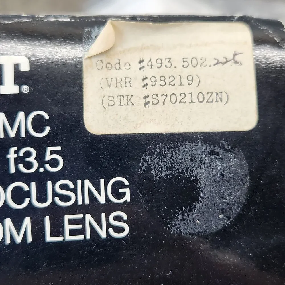 Vivitar Series 1 70-210mm f3.5 Lens for Nikon N/F w/ Box, Caps & Case 67mm
